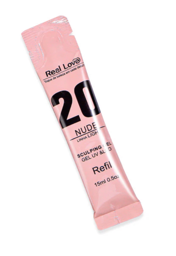 Gel de alongamento Nude Refil Nude Real Love-15ml